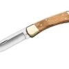 Buck Knives 110 Oak BOS 5160 Carbon Steel Drop Point Folding Hunter Knife W/Sheath 110OKSSH1