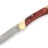 Buck Knives 111 Rosewood Drop Point Folding Hunter Knife W/Sheath (Sloped Bolster 110) 111RWSSH
