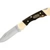 Buck Knives 112 Ranger Finger Groove 50th Anniversary Genuine Ebony Wood Folding Knife W/Sheath