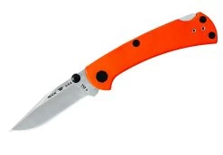 Buck Knives 112 Slim Pro TRX Ranger Folding Knife, Orange G10 Scales, BOS S30V Blade W/ Pocket Clip