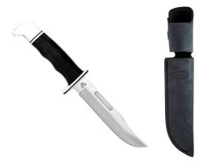 Buck Knives 119 Special Phenolic Fixed Blade Knife W/ Upgraded Black Suede Leather Sheath
