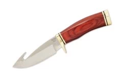 Buck Knives 191 Vanguard Zipper Rosewood Fixed Blade Knife W/ Guthook & Sheath