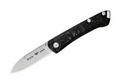 Buck Knives 250 Saunter Slip Joint Folding Knife, S35VN Blade, Carbon Fiber Handle – Limited Edition