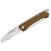 Buck Knives 250 Saunter Slip Joint Folding Knife, Drop Point 154CM Blade, OD Green Micarta Handle