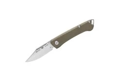 Buck Knives 250 Saunter Slip Joint Folding Knife, Clip Point 154CM Blade, OD Green Micarta Handle