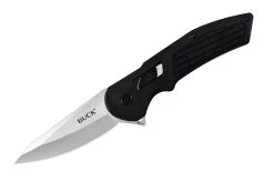 Buck Knives 261 Hexam EDC Flipper Black Folding Knife W/ Clip 0261BKS