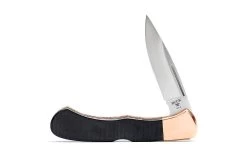 Buck Knives Legacy Series 532 BuckLock Pocket Knife, 3″ BOS 154-CM Drop Point Blade, Black Canvas Miacrta Scales W/ Copper Bolsters – Limited Edition -Knife discount store 0532BKSLE B 2