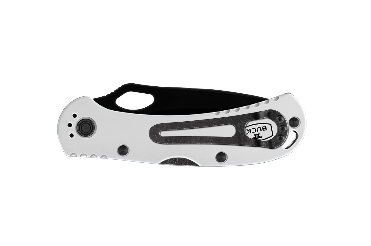Buck Knives 722 Spitfire Black & White Cerakote BOS S30V Folding Pocket Knife W/ Clip 0722WHSSH 3 Buck Knives 722 Spitfire Black & White Cerakote BOS S30V Folding Pocket Knife W/ Clip 0722WHSSH - Image 3