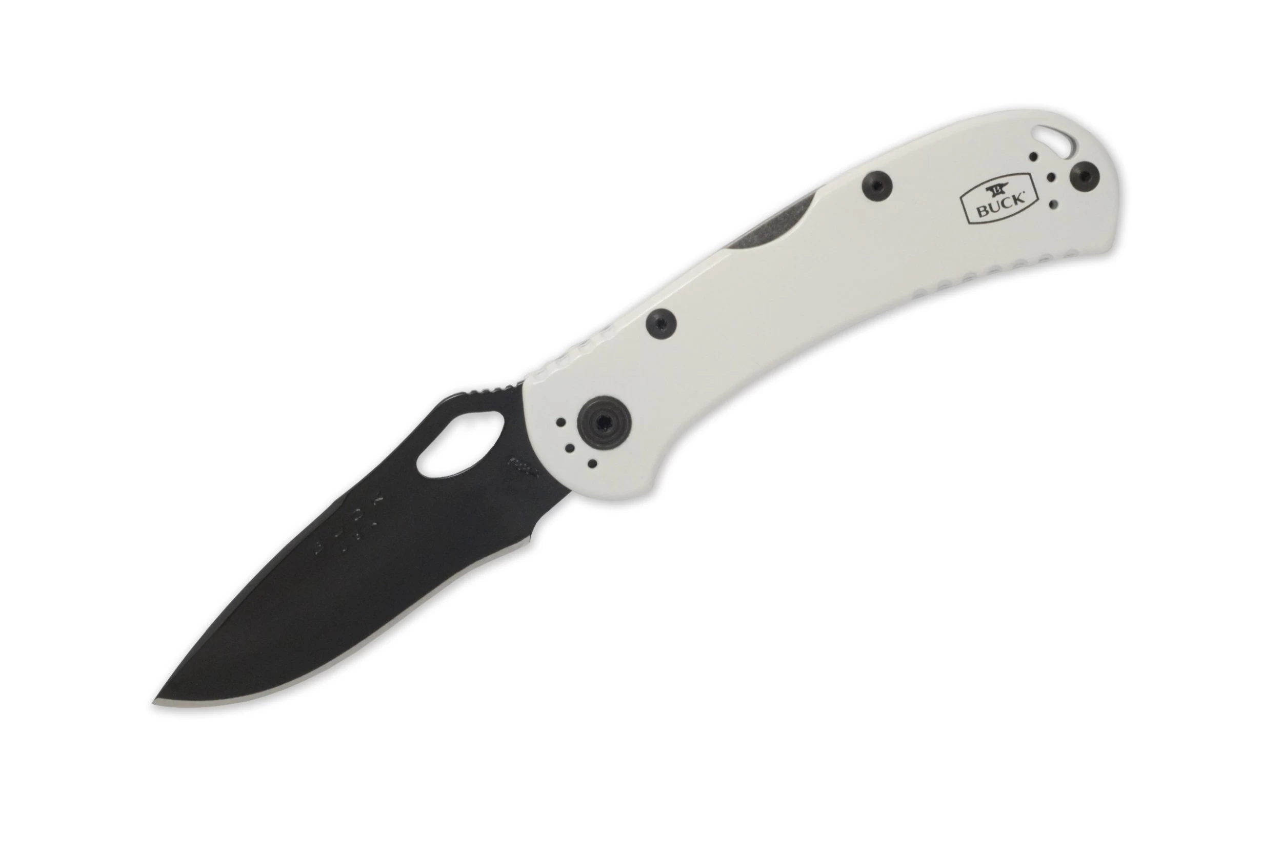 Buck Knives 722 Spitfire Black & White Cerakote BOS S30V Folding Pocket Knife W/ Clip 0722WHSSH 4 Buck Knives 722 Spitfire Black & White Cerakote BOS S30V Folding Pocket Knife W/ Clip 0722WHSSH - Image 4