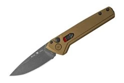 Buck Knives 838 Deploy Auto Folding Knife 3.25″ Drop Point Cerakote 154CM Blade, Burnt Bronze Cerakote Aluminum Handles W/ Clip