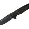 Buck Knives 843 Sprint Ops Ball Bearing Flipper Folding Knife, 3.125″ S45VN Reverse Tanto Blade, Marbled Carbon Fiber Handle W/ Clip