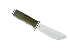 Buck Knives 103 Skinner Pro Fixed Blade Knife 4″ S35VN Green Canvas Micarta Handle W/ Leather Sheath