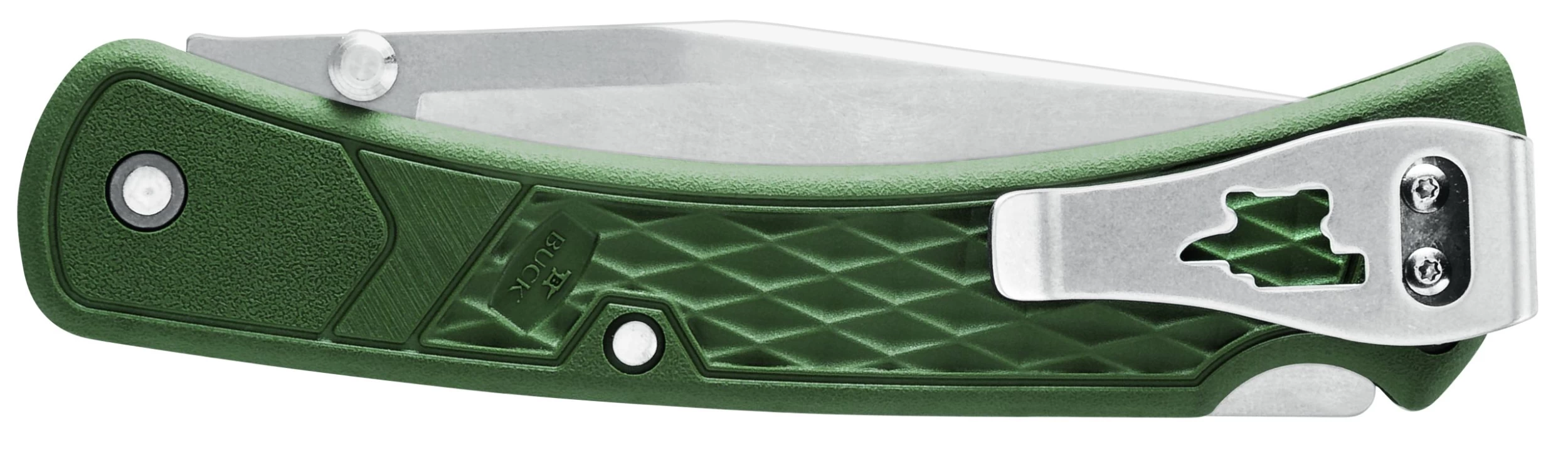Buck Knives 110 Slim Select Folding Hunter OD Green Pocket Knife W/ Clip 2 Buck Knives 110 Slim Select Folding Hunter OD Green Pocket Knife W/ Clip - Image 2