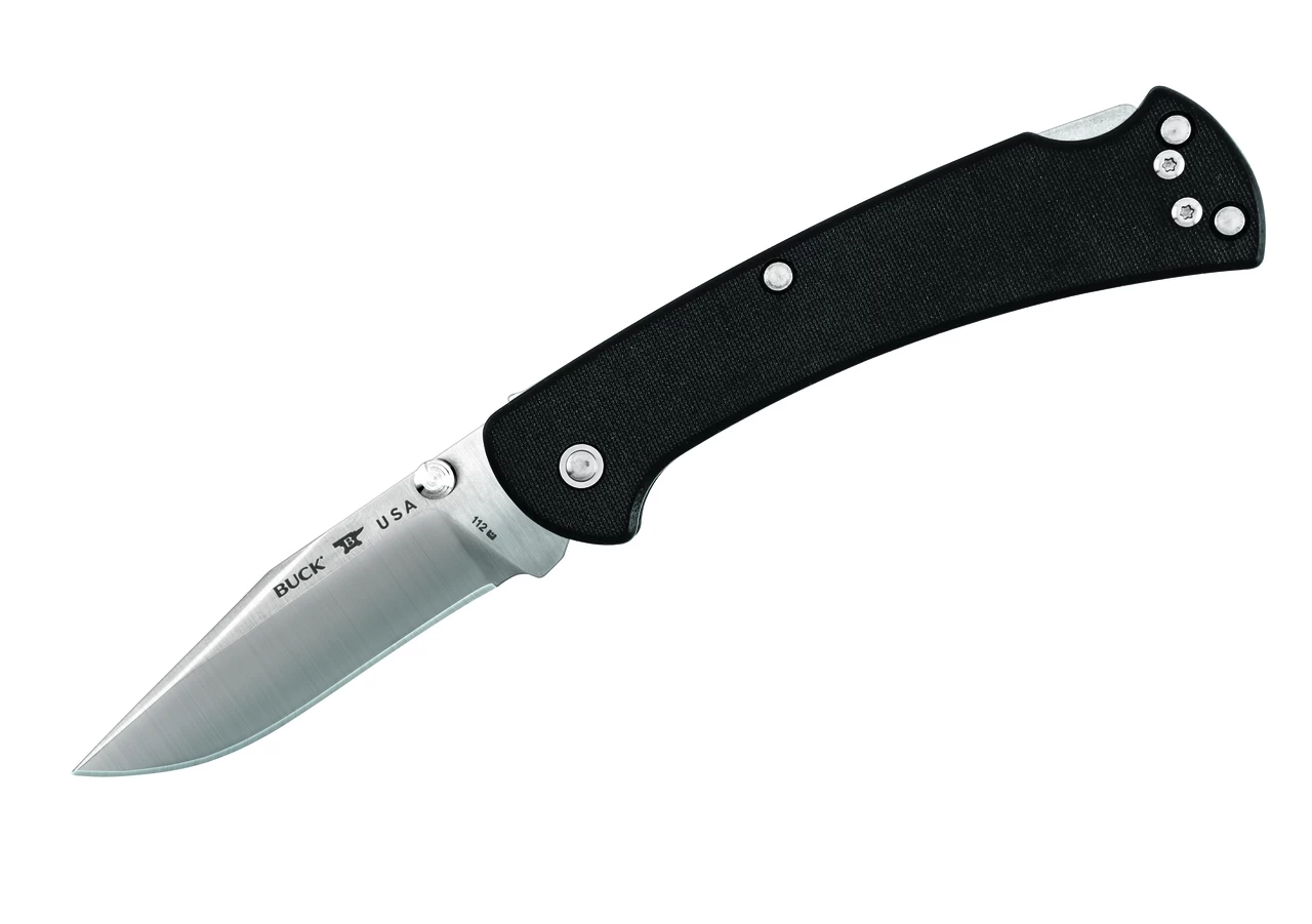 Buck Knives 112 Slim Pro Black G-10 BOS S30V Ranger Folding Knife W/ Clip (Out Of Production) 1 Buck Knives 112 Slim Pro Black G-10 BOS S30V Ranger Folding Knife W/ Clip (Out Of Production)