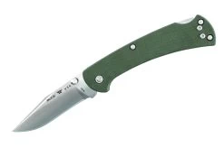 Buck Knives 112 Slim Pro OD Green Micarta BOS S30V Ranger Folding Knife W/ Clip (Out Of Production)