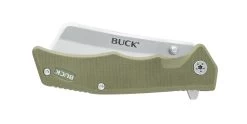 Buck Knives 252 Trunk Tan G-10 Cleaver Folding Knife W/ Clip 0252TNS-B 7 Buck Knives 252 Trunk Tan G-10 Cleaver Folding Knife W/ Clip 0252TNS-B -Knife discount store 252TNS Trunk Closed scaled 1