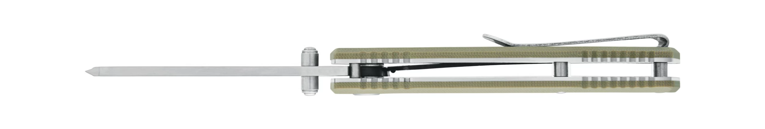 Buck Knives 252 Trunk Tan G-10 Cleaver Folding Knife W/ Clip 0252TNS-B 4 Buck Knives 252 Trunk Tan G-10 Cleaver Folding Knife W/ Clip 0252TNS-B - Image 4