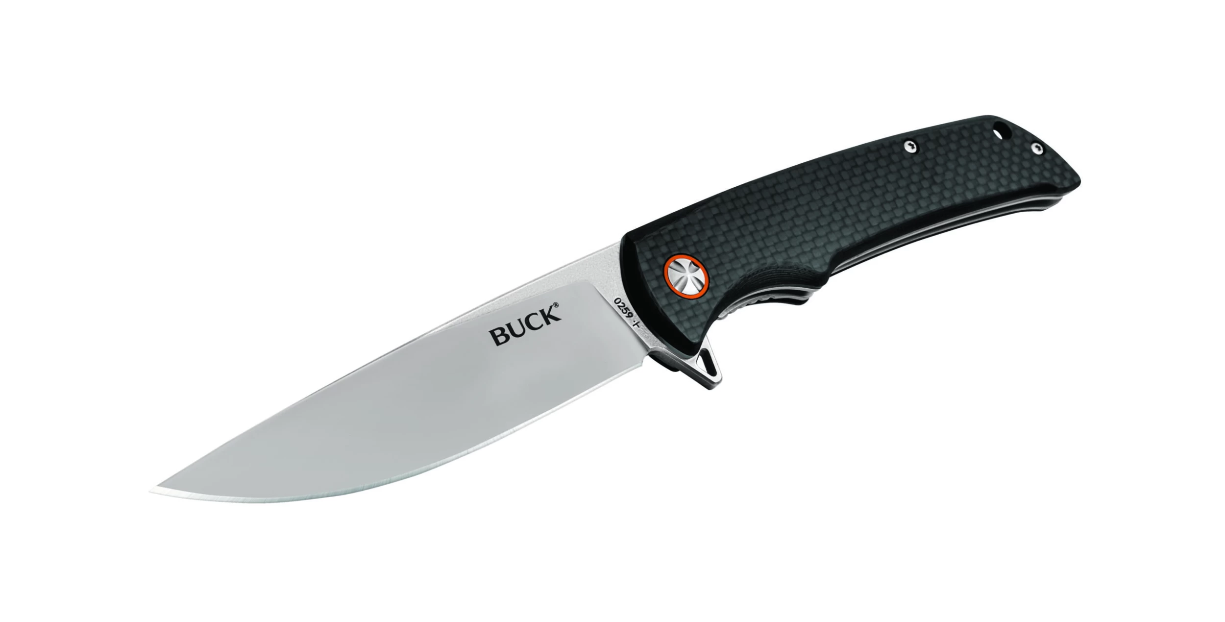 Buck Knives 259 Haxby Carbon Fiber Flipper Folding Knife W/ Clip 0259CFS 5 Buck Knives 259 Haxby Carbon Fiber Flipper Folding Knife W/ Clip 0259CFS - Image 5