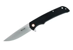 Buck Knives 259 Haxby Carbon Fiber Flipper Folding Knife W/ Clip 0259CFS