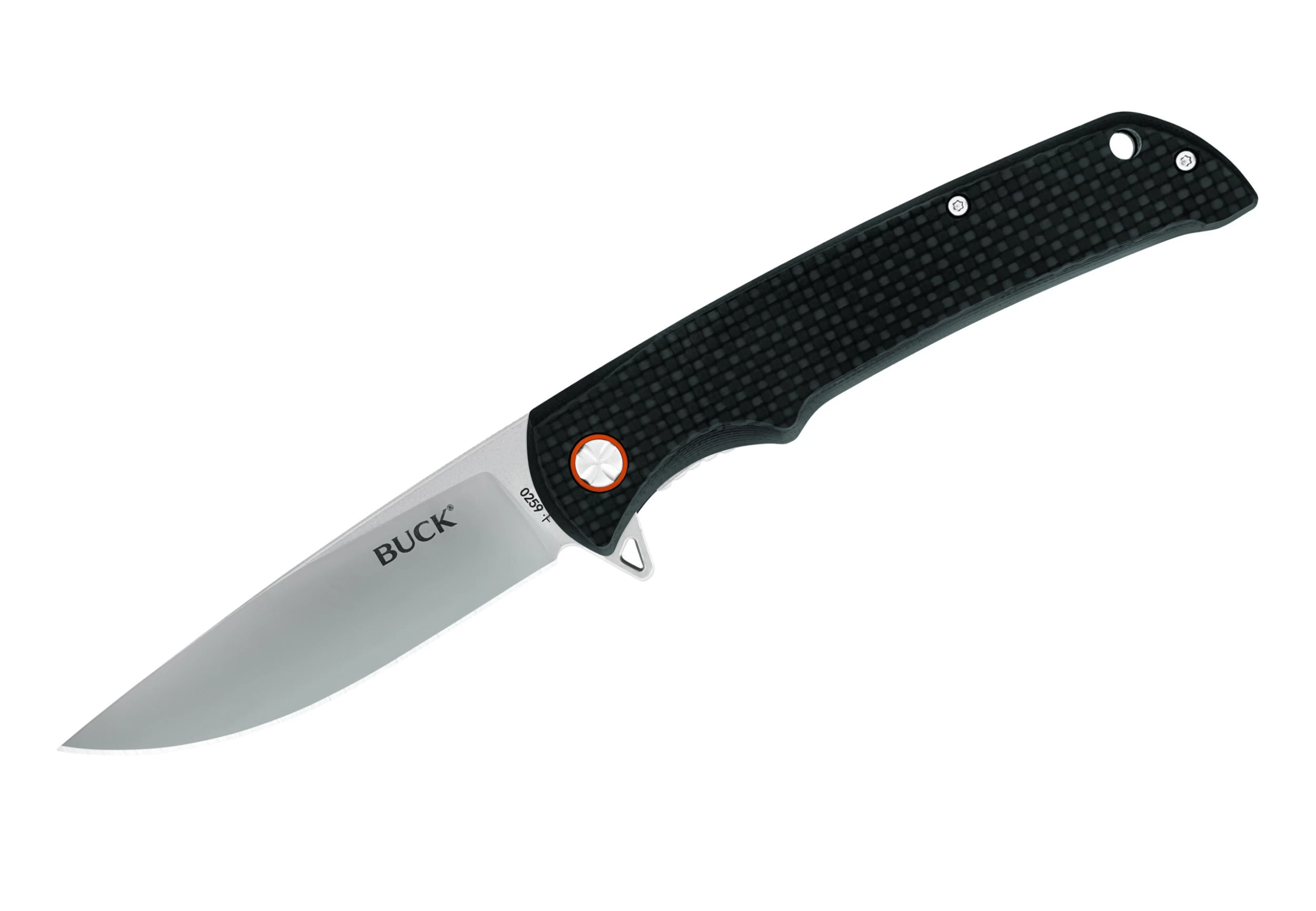 Buck Knives 259 Haxby Carbon Fiber Flipper Folding Knife W/ Clip 0259CFS 1 Buck Knives 259 Haxby Carbon Fiber Flipper Folding Knife W/ Clip 0259CFS