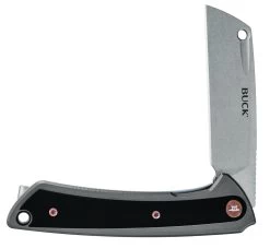 Buck Knives 263 Hiline D2 Cleaver Frame Lock Ball Bearing Flipper Folding Knife W/ Clip 0263GYS -Knife discount store 263GYS.2