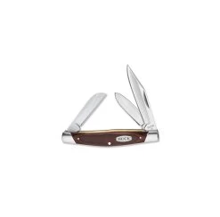 Buck Knives 371 Stockman Wood Handle Folding Pocket Knife 371BRSB