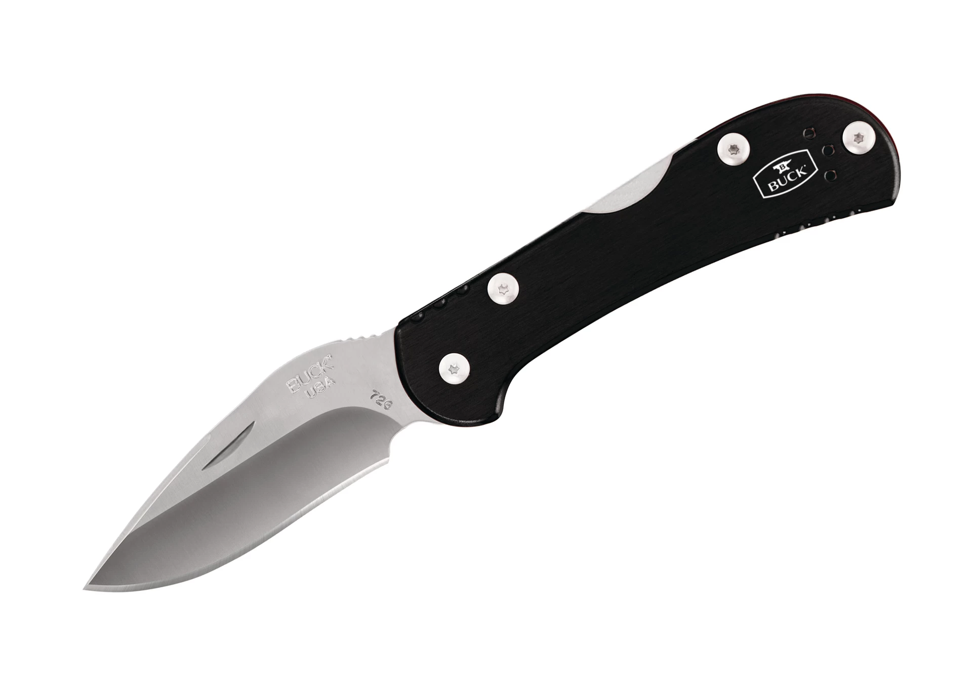 Buck Knives 3726BKS2-B Mini Spitfire Black Aluminum Handle Folding Knife W/ Clip 3726BKS 1 Buck Knives 3726BKS2-B Mini Spitfire Black Aluminum Handle Folding Knife W/ Clip 3726BKS