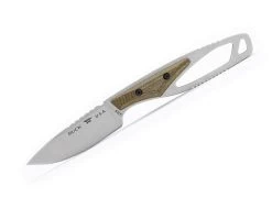 Buck Knives 635 Paklite Cape Pro, Green Micarta Handle, 2.87″ S35VN Fixed Blade Knife W/ Sheath