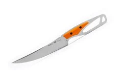 Buck Knives 636 Paklite Processor Select, Orange Handle, 5.25″ 420HC Fixed Blade Knife W/ Sheath