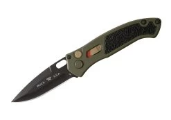 Buck Knives 898 Impact Auto Folding Knife 3.125″ Drop Point Cerakote S30V Blade, OD Green Cerakote Aluminum Handles W/ Clip