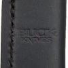 BUCK Logo Black Leather Belt Sheath Fits Buck Woodsman Knives 102S
