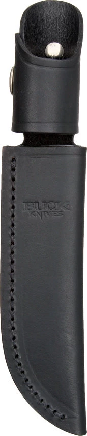 Buck Belt Sheath Black Leather