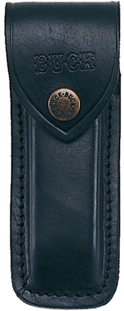 BUCK Knives Model 110 Folding Hunter Lockback Black Leather Belt Sheath 110S