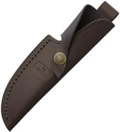 BUCK Knives Brown Leather Fit BU191 Zipper Guthook Fixed Blade Knife Sheath 191S