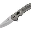 Buck Hexam Pocket Knife A/O Button Lock Gray Aluminum Folding 7Cr13MoV 262GYS
