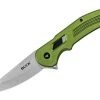 Buck Hexam Pocket Knife A/O Button Lock Green Aluminum Folding 7Cr13MoV 262ODS