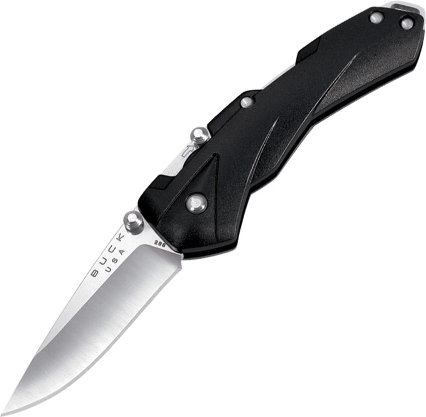 BUCK Knives Quick Fire Black ETP Handle A/O Blade Lockback Folding Knife 288BKS 1 BUCK Knives Quick Fire Black ETP Handle A/O Blade Lockback Folding Knife 288BKS