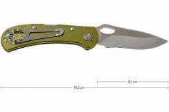 Buck 722 Spitfire 0722GYS1-B Plain Edge, Green