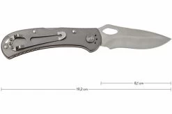 Buck 722 Spitfire 0722GYS1-B Plain Edge, Grey