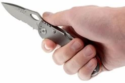 Buck 722 Spitfire 0722GYX1-B Plain Edge/serrated, Grey -Knife discount store BUCK0722GYX1 B 07 buck 722 spitfire buck0722gyx1 b 07