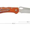 Buck 722 Spitfire 0722GYS1-B Plain Edge, Orange