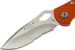 Buck 722 Spitfire 0722ORX1-B Plain Edge/serrated, Orange -Knife discount store BUCK0722ORX1 B 03 buck 722 spitfire buck0722orx1 b 03