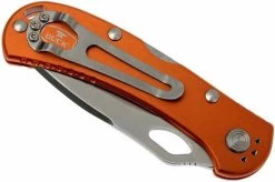 Buck 722 Spitfire 0722ORX1-B Plain Edge/serrated, Orange -Knife discount store BUCK0722ORX1 B 04 buck 722 spitfire buck0722orx1 b 04