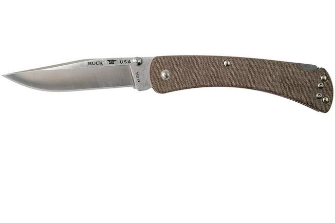 Buck 110 Slim Knife Pro Brown Micarta 0110BRS4 Pocket Knife 1 Buck 110 Slim Knife Pro Brown Micarta 0110BRS4 Pocket Knife