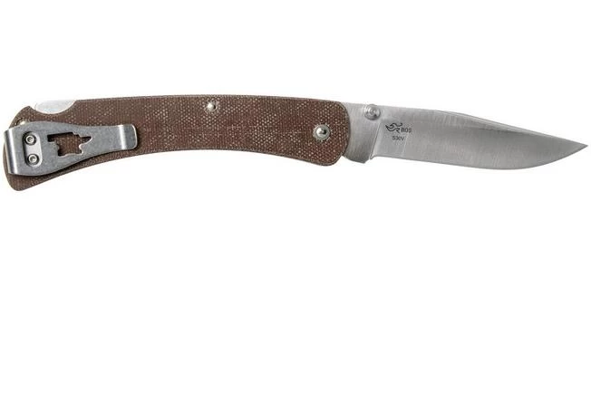 Buck 110 Slim Knife Pro Brown Micarta 0110BRS4 Pocket Knife 2 Buck 110 Slim Knife Pro Brown Micarta 0110BRS4 Pocket Knife - Image 2