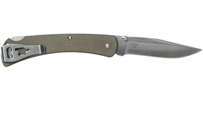 Buck 110 Slim Knife Pro Green Micarta 0110ODS4 Pocket Knife 2 Buck 110 Slim Knife Pro Green Micarta 0110ODS4 Pocket Knife - Image 2