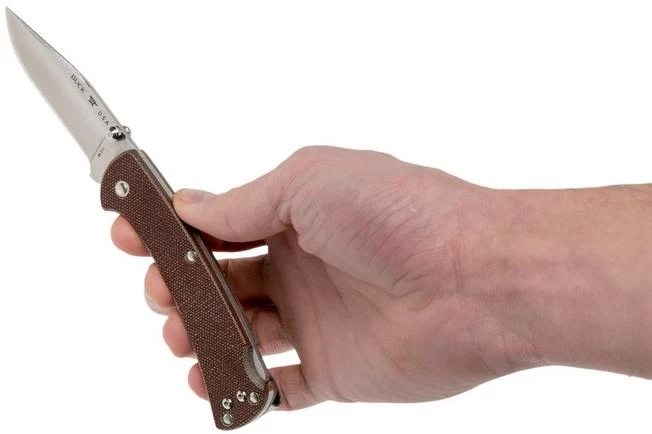 Buck 112 Ranger Slim Knife Pro Brown Micarta 0112BRS6 Pocket Knife 8 Buck 112 Ranger Slim Knife Pro Brown Micarta 0112BRS6 Pocket Knife - Image 8